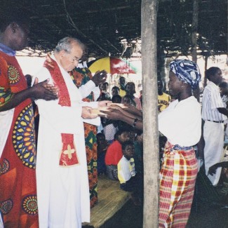 Celebração católica em Moçambique.